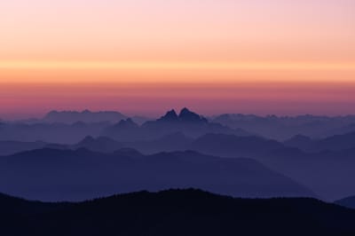 Mystery Peak as seen from Mount Macfarlane