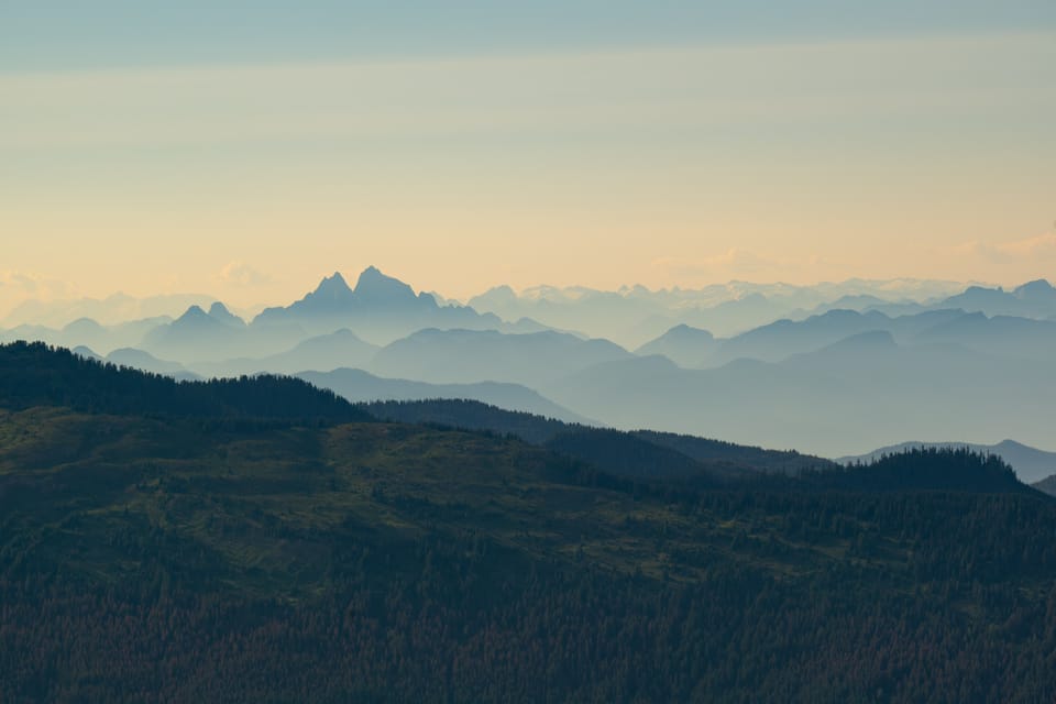 Midday Mountain Views of the Chilliwack River Valley